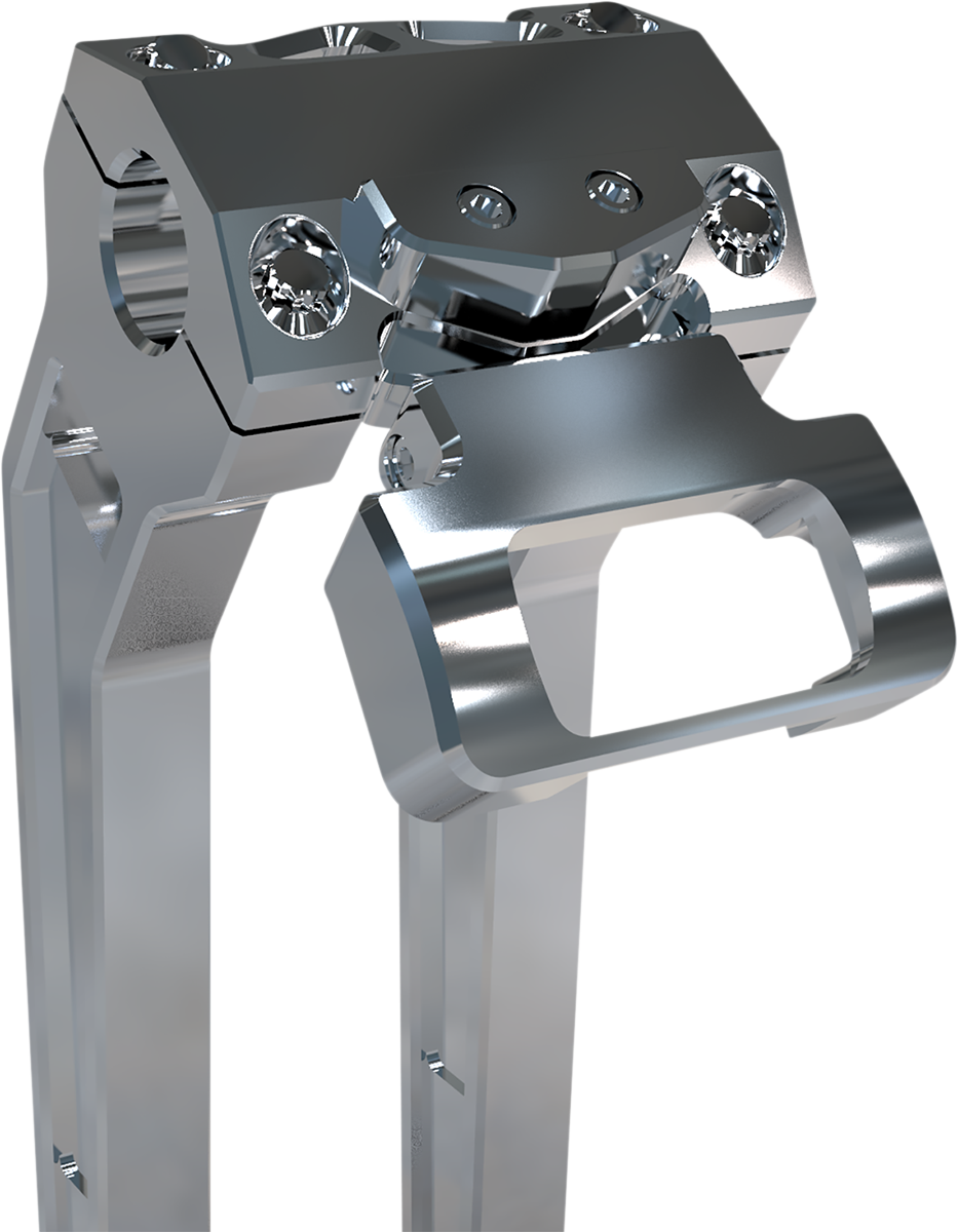 M8 Softail Gauge Mount For Performance Risers - Gauge Mount - Single - Raw - Softail [2201-0233]