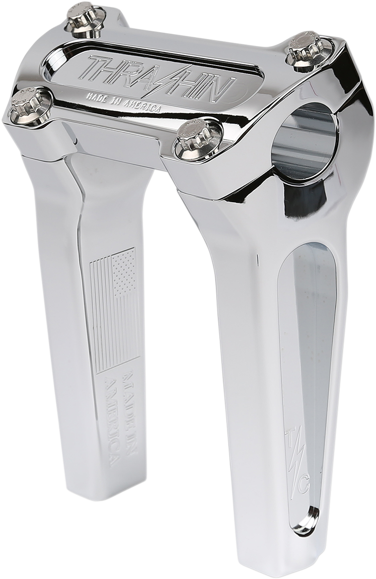 Handlebar Risers - Straight - 6" - Chrome [0602-1045]