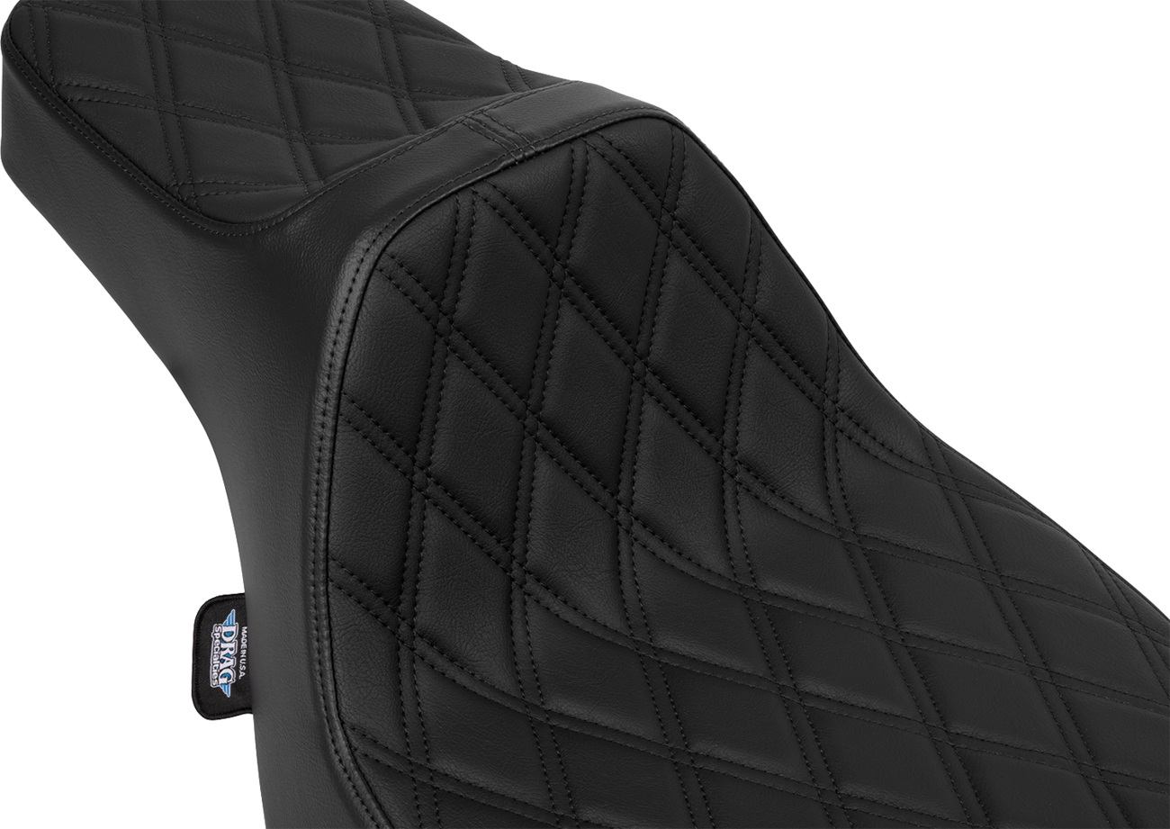 Extended Reach Predator III Seat - Vinyl - Black Double Diamond Stitch - FLH/FLT '23-'25 [0801-2059] - Image 2