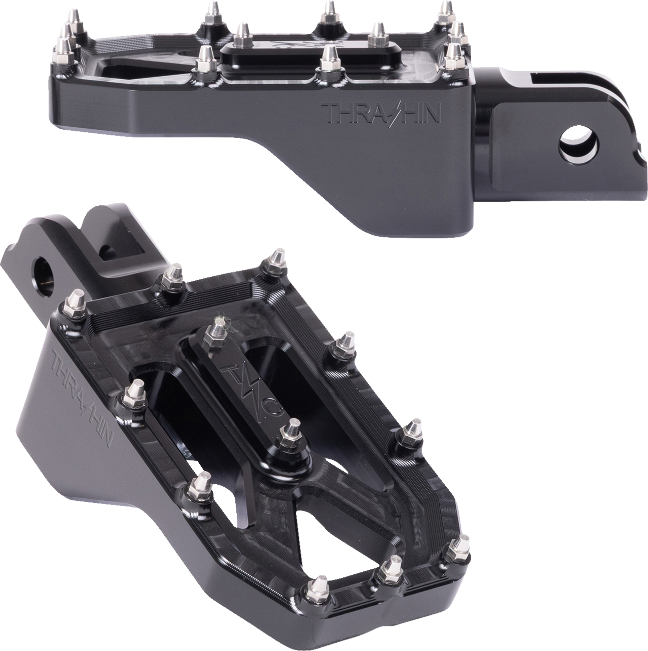 Aggressor Foot Pegs - Front - Black - FL/FX '18-'25 [1620-2773]