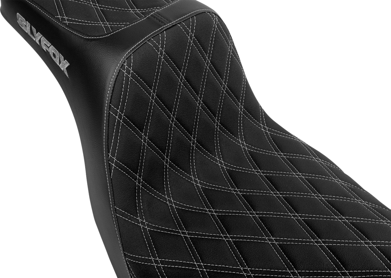 High Noon Seat - Double Diamond - Silver Logo - Silver Stitch - FL/FX '18-'25 [0802-1672] - Image 2