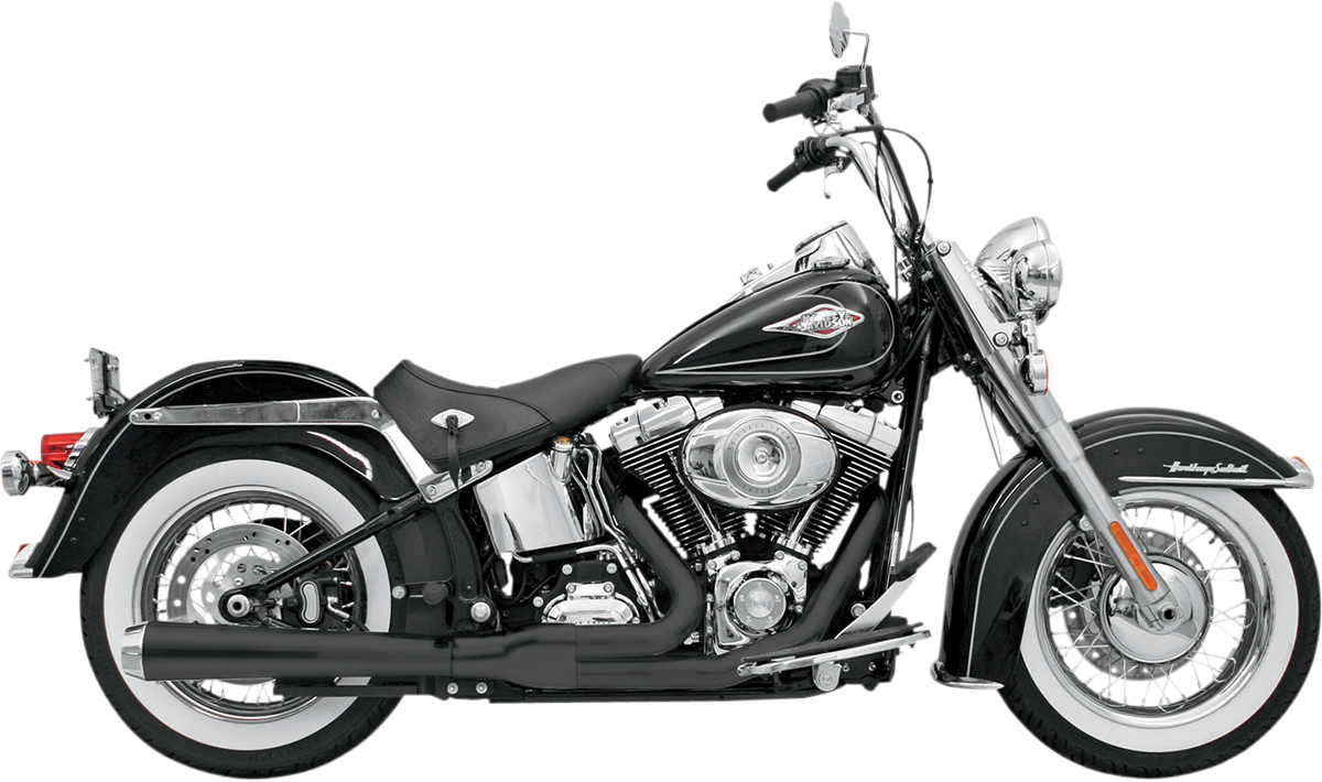 Road Rage 2:1 Exhaust System - 2:1 Exhaust - Black - Long - Softail [1800-1155]