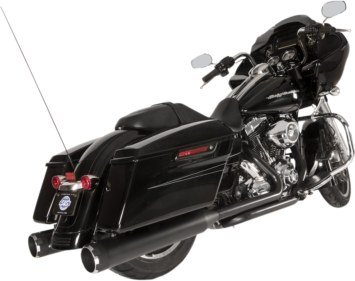 El Dorado Dual Exhaust System - Black - Black Thruster [1800-2525]