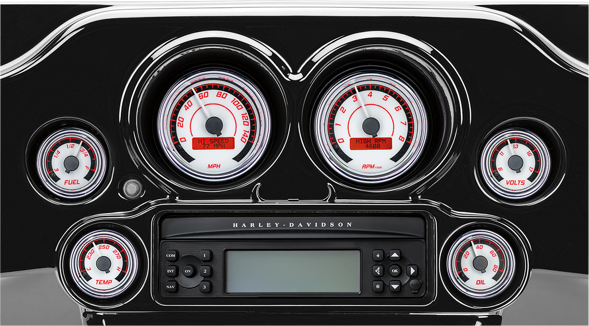 MVX-8K Series Analog/Digital Gauge Kit — 8200KGK Model - MVX-8K Series Analog/Digital 2-Gauge Kit - Black Bezel - Black Face with Gray Background [2212-0573] - Image 4