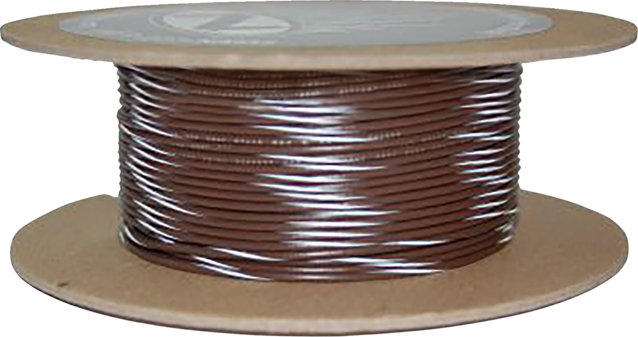 OEM Color Wire Spool - 100' Wire Spool - 20 Gauge - Brown/White [2120-1314]