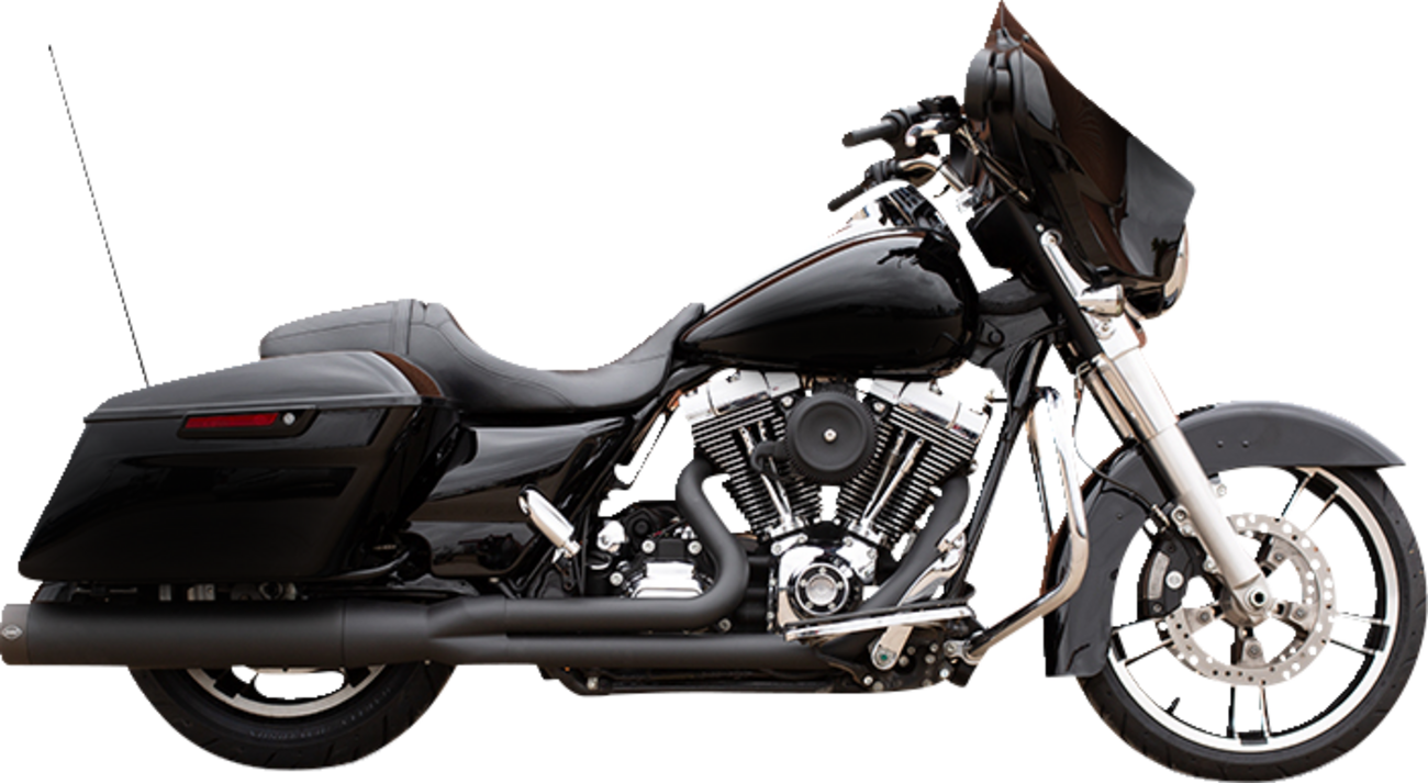 2 into 1 Sidewinder® Complete Exhaust System - 2-into-1 Sidewinder® Exhaust System - 50-State - '07-'16 FL - Black Ceramic [1800-2549]