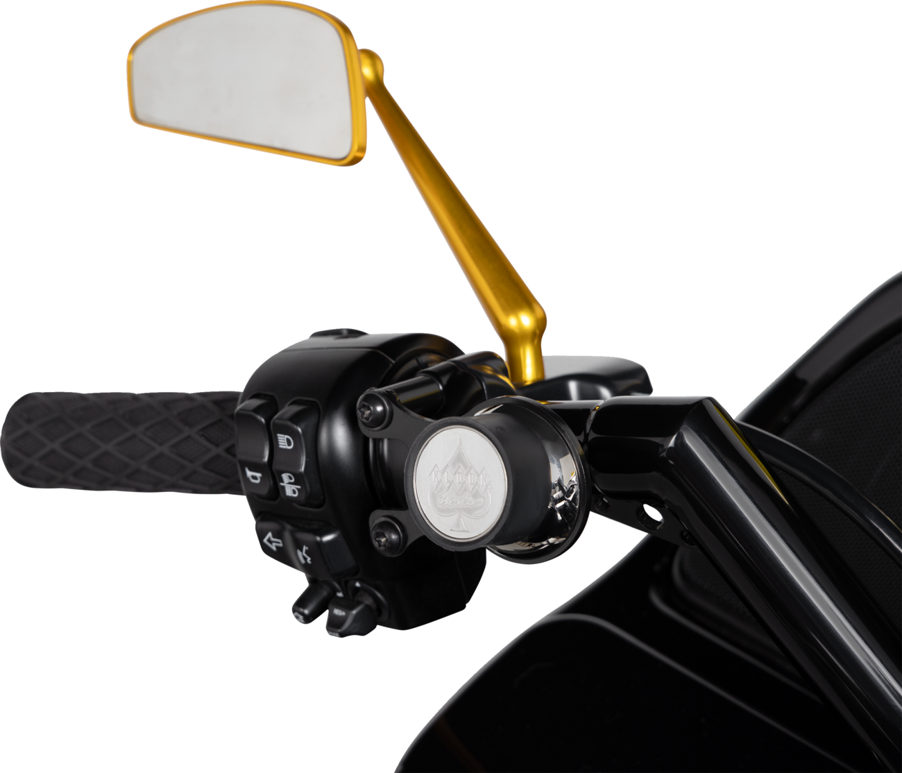 Tearchop Mirror - Mirror - Tearchop - Side View - Teardrop - Gold - Left [0640-1463] - Image 3