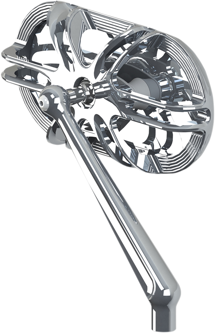 Caged Series Mirror - Mirror - Side View - Caged Series/Deep Cut - Chrome - Right [0640-1208]
