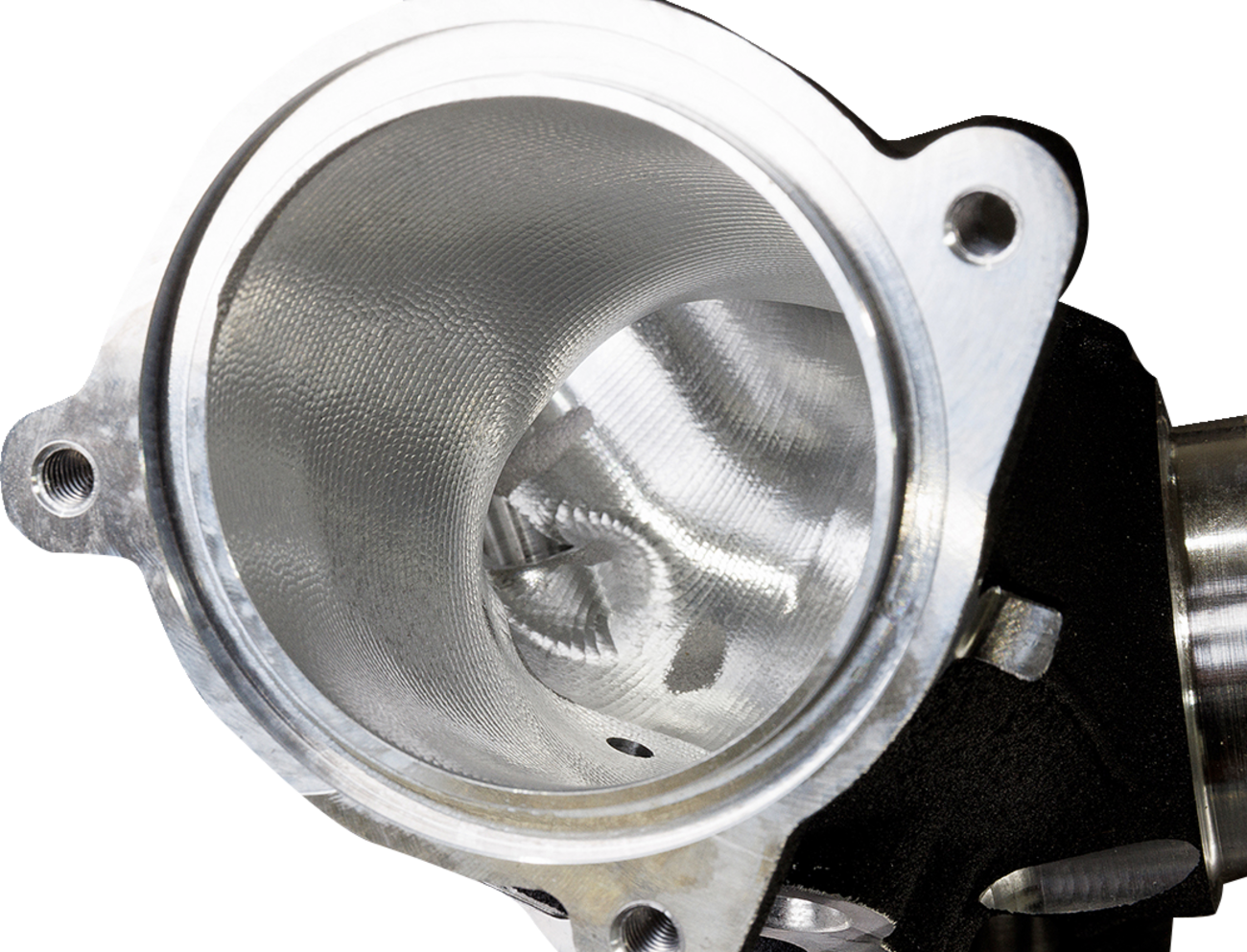CNC-Ported 55 mm Intake Manifold - M8 - 55 mm - Black [1050-0472] - Image 3