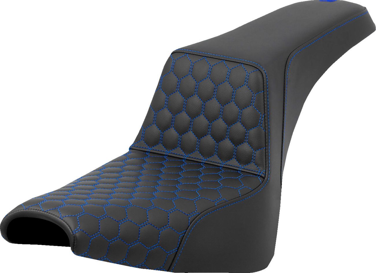 Honeycomb Step-Up Seat - Step-Up Seat - Honeycomb - Blue Stitching - FXBB/FXST '18-'24 [0802-1578]