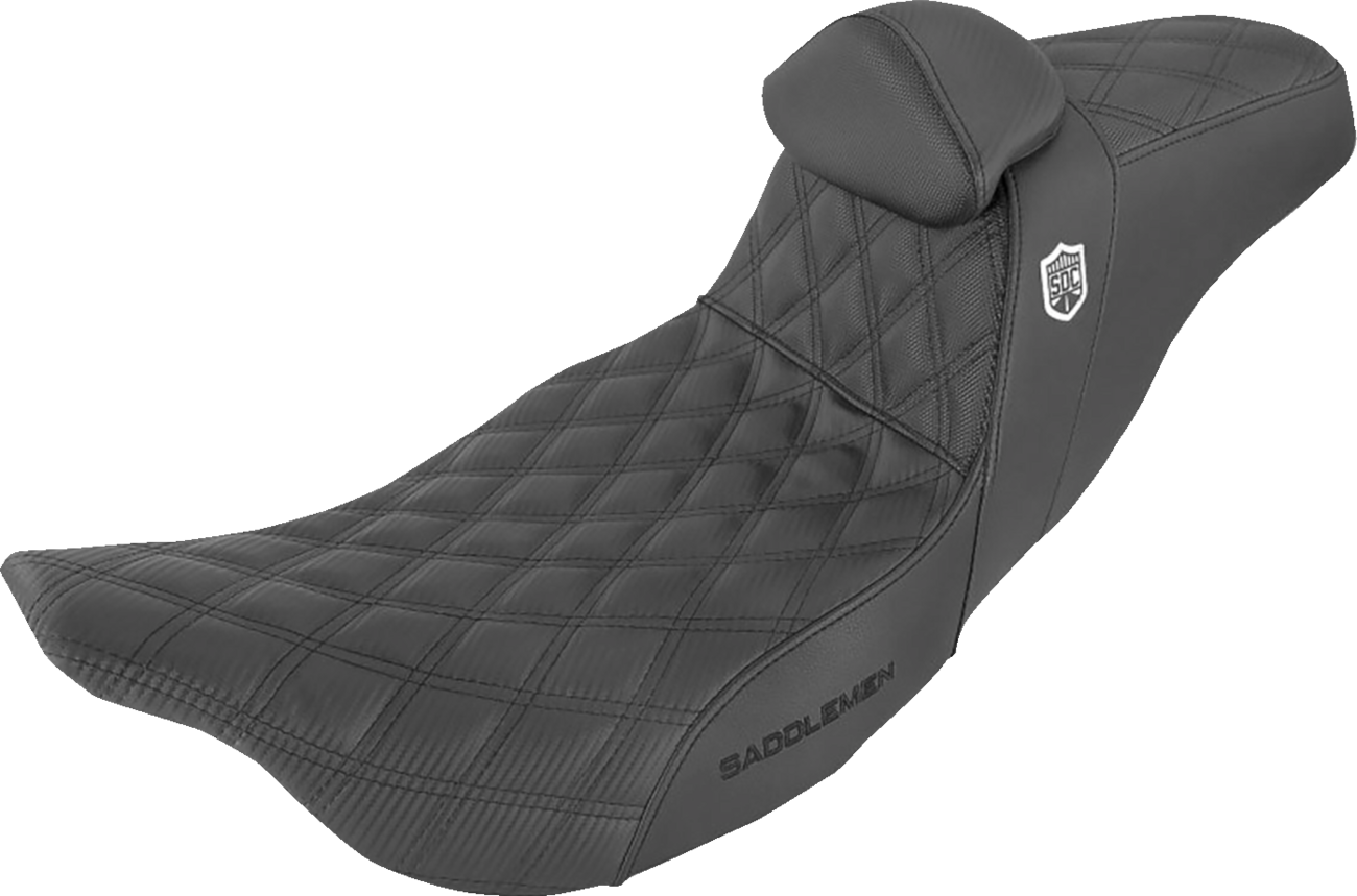Pro Series SDC Performance Grip Seat - Pro Series SDC Performance Seat - w/ Backrest - Lattice Stitch/Lumbar Gripper - FL '08-'23 [0801-1256]