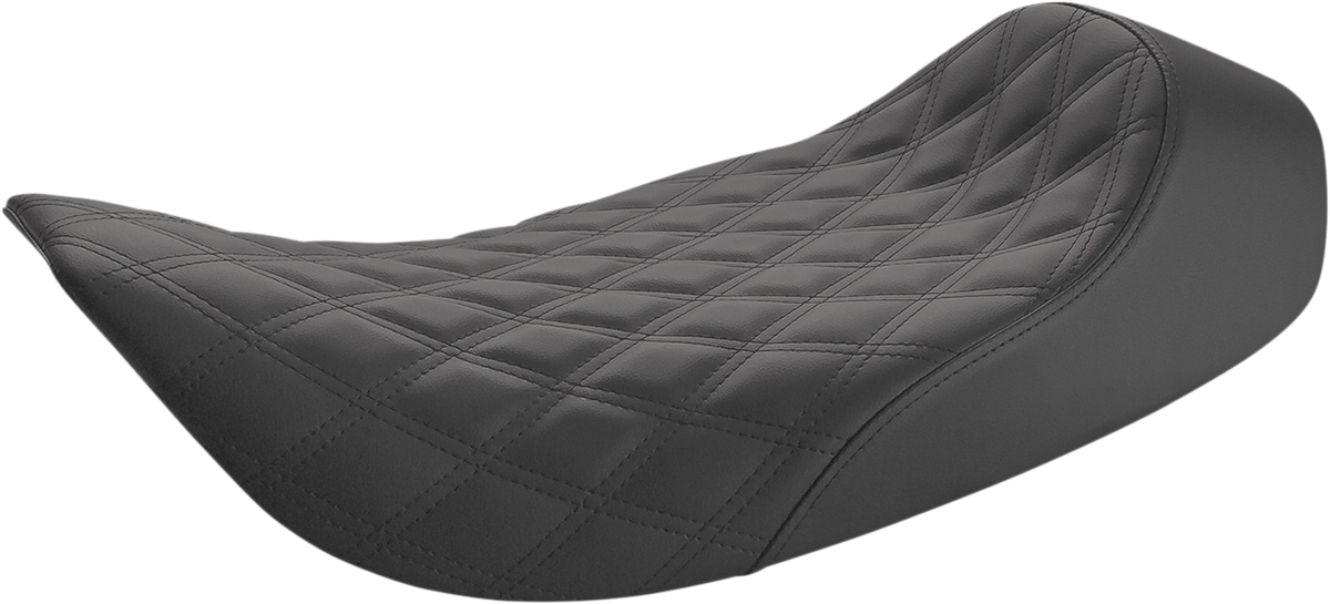 Renegade™ Lattice Stitch Solo Seat - Renegade™ Solo Seat - Lattice Stitched - Black - FLH '97-'07 [0801-1332]