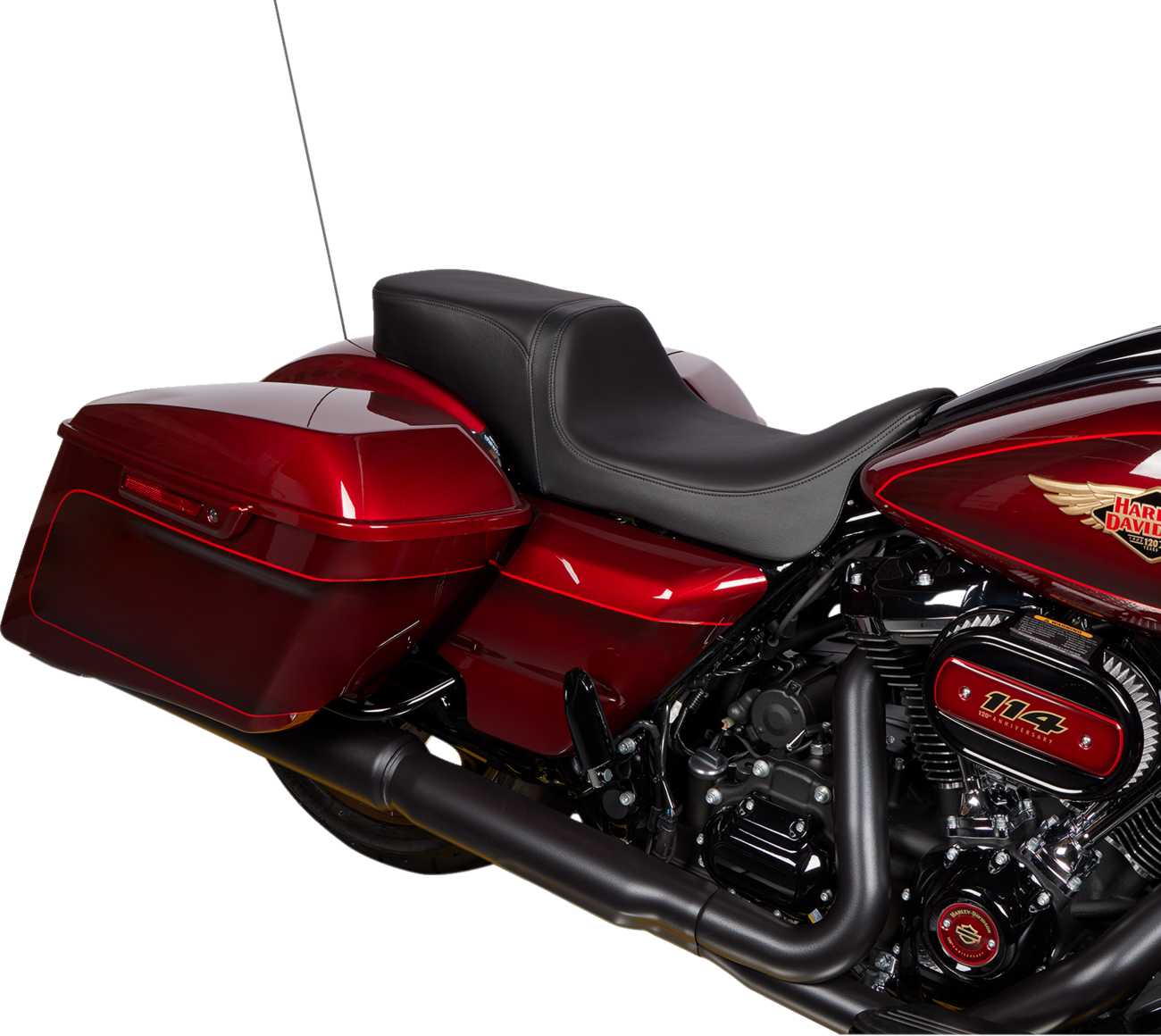 Performance Predator 2-Up Seat - Predator 2-Up Seat - Solar Leather - Black - Smooth - w/o Backrest - FL '08-'23 [0801-1495] - Image 3
