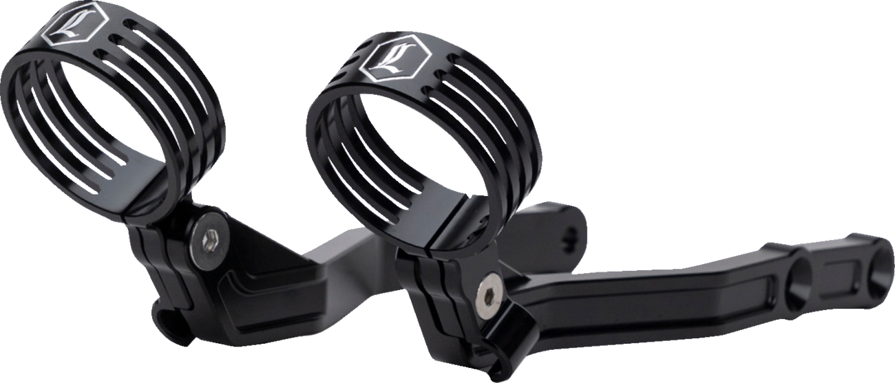 REVO ARC Billet Remote Reservoir External Mounts - REVO ARC External Reservoir Mounts - Black [1313-0274]