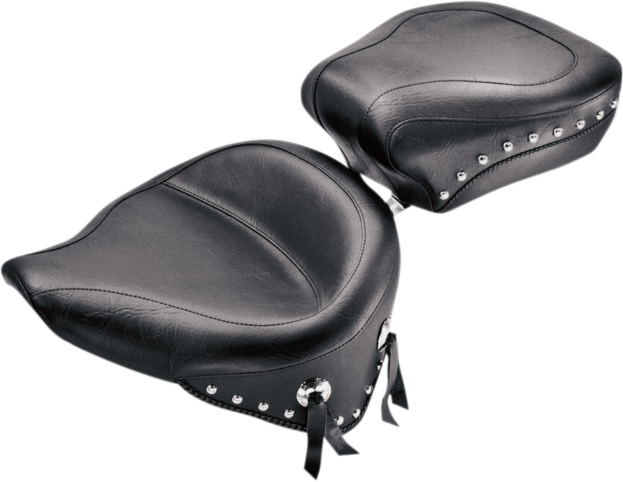 Wide Vintage Solo Seat - Wide Studded Solo Seat - Softail '84-'99 [0802-0459] - Image 4