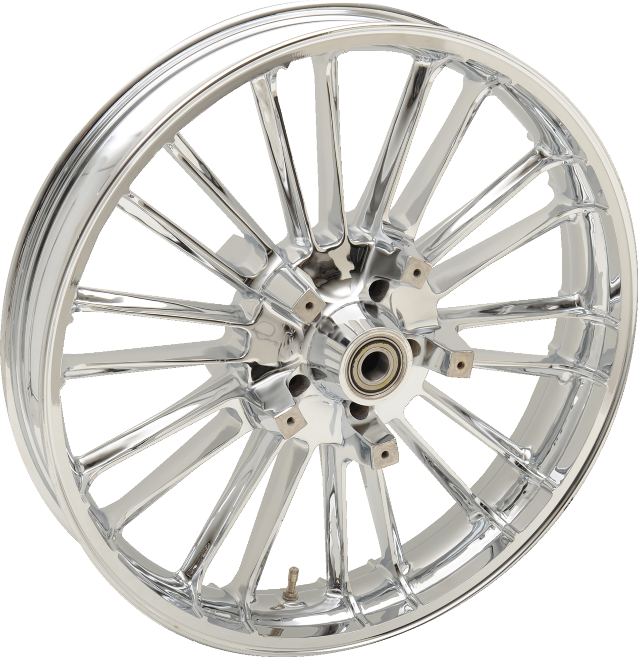 Atlantic Precision Cast 3D Wheel - Wheel - Atlantic 3D - Front - Dual Disc/with ABS - Chrome - 21x3.5 [0201-2401]