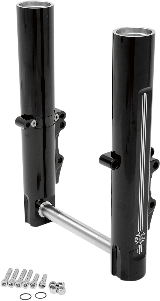Fork Leg Kit — Black - Fork Leg Kit - Black - Lower - Dual Disc - Contrast Cut - '08-'13 [0403-0070]