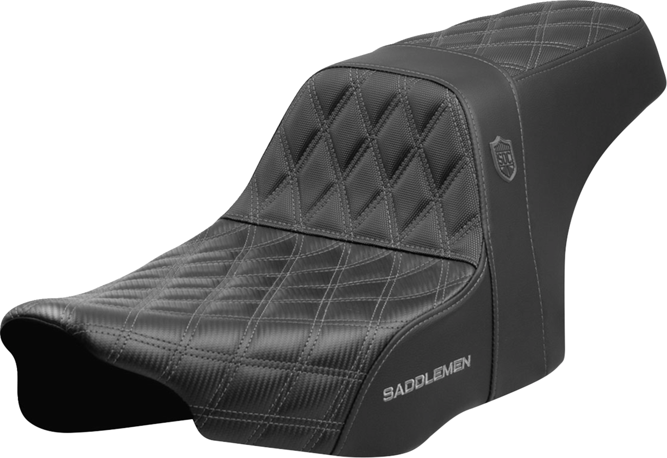 Pro Series SDC Performance Grip Seat - Pro Series SDC Performance Seat - Gray Stitching - w/o Backrest - FLT/FLH '23-'24 [0801-2001]