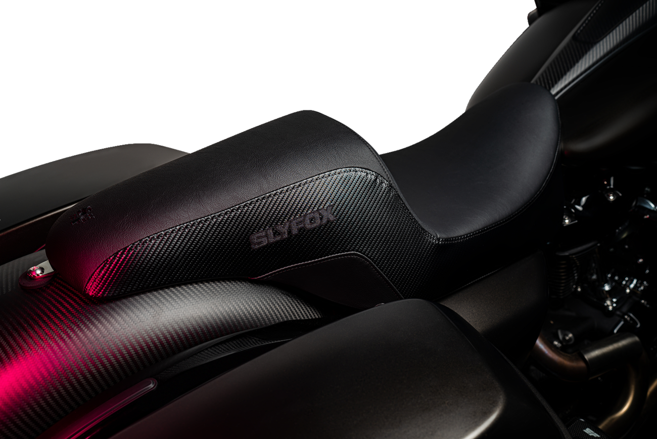 The Drifter Seat - Drifter Seat - Black Logo - Smooth Vinyl - Carbon Fiber - FL '08-'23 [0801-1614] - Image 2