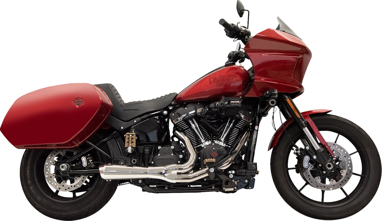 2-into-1 The Ripper Exhaust System - 2-into-1 Ripper Exhaust System with Megaphone Muffler - Chrome - 49-State - M8 Softail [1800-2745]