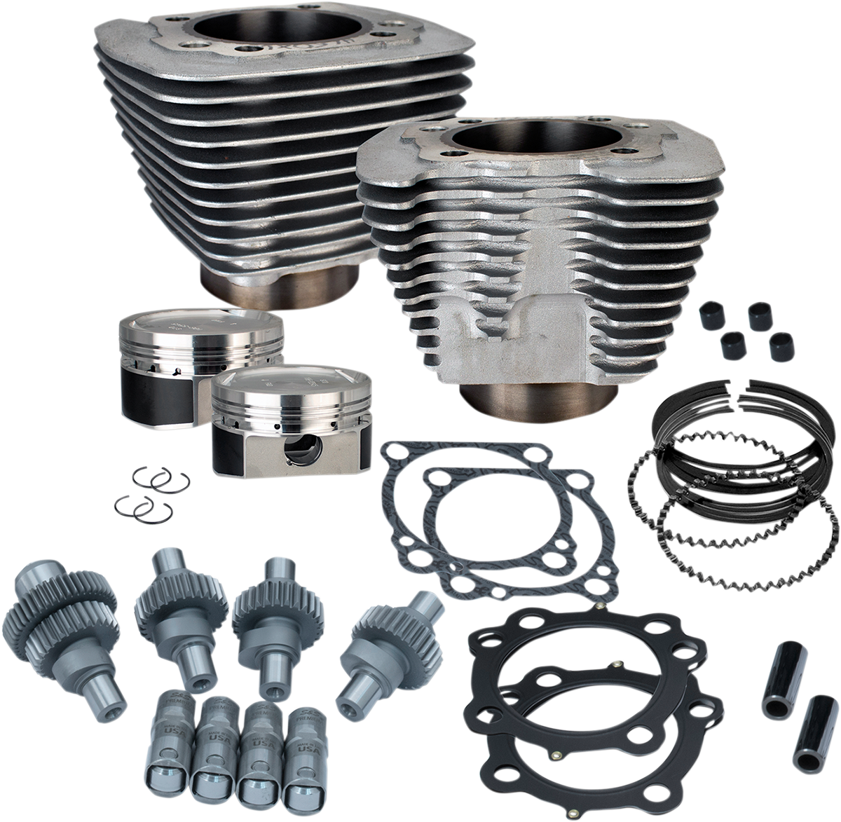 Hooligan Engine Performance Kit - Hooligan Kit - 883 cc to 1200 cc - Silver Powdercoat - Sportster [0903-1301]