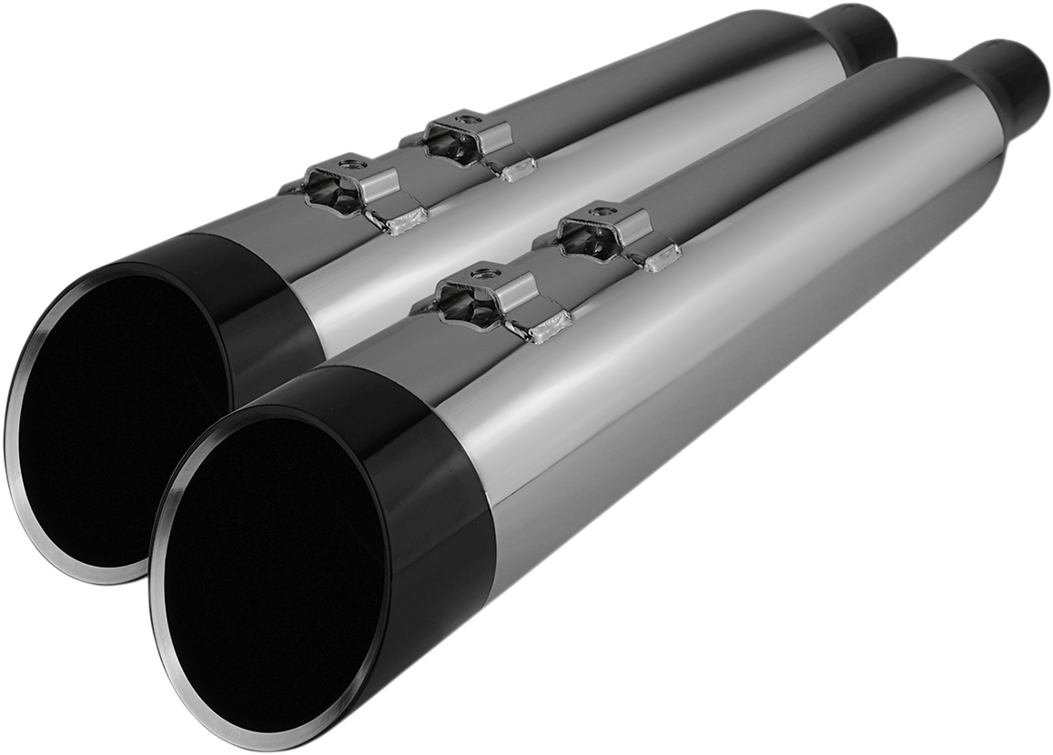 4-1/2" HP-Plus® Slip-On Mufflers - Chrome with Edge - Touring [1801-1450]