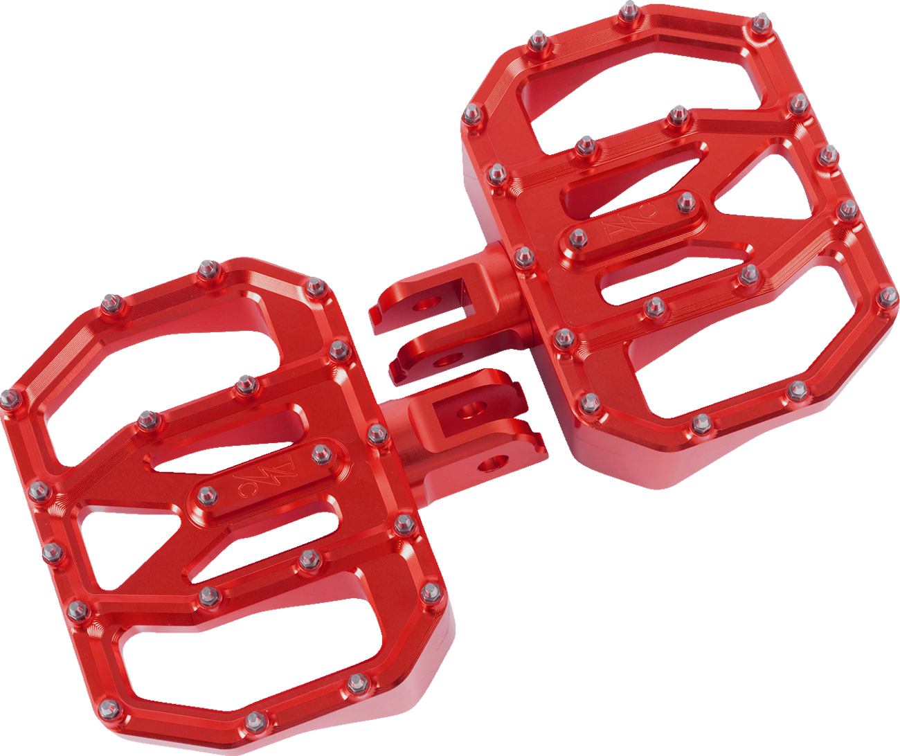 Mini Aggressor Floorboards - Red - Front [1621-1232]