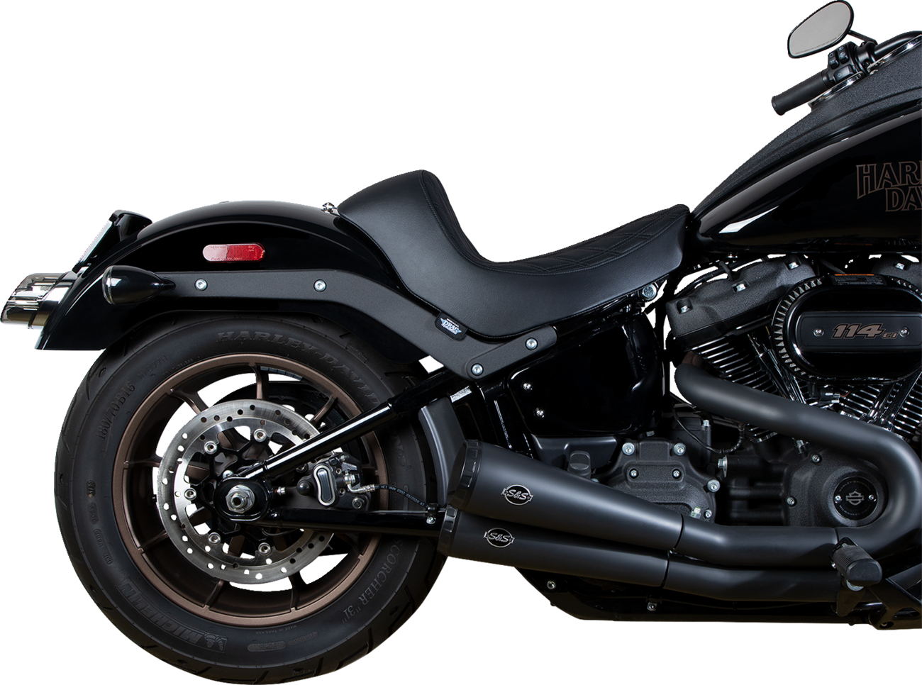 Solo Seat - Double Diamond - Black Stitching - FL/FX '18-'23 [0802-1513] - Image 3
