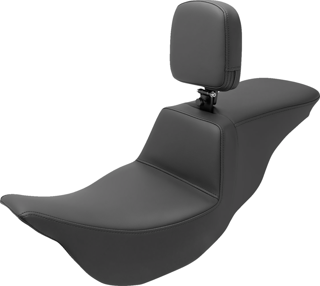 Tour Step-Up Seat - Rider Backrest - Plain - FL '08-'24 [0801-1465]