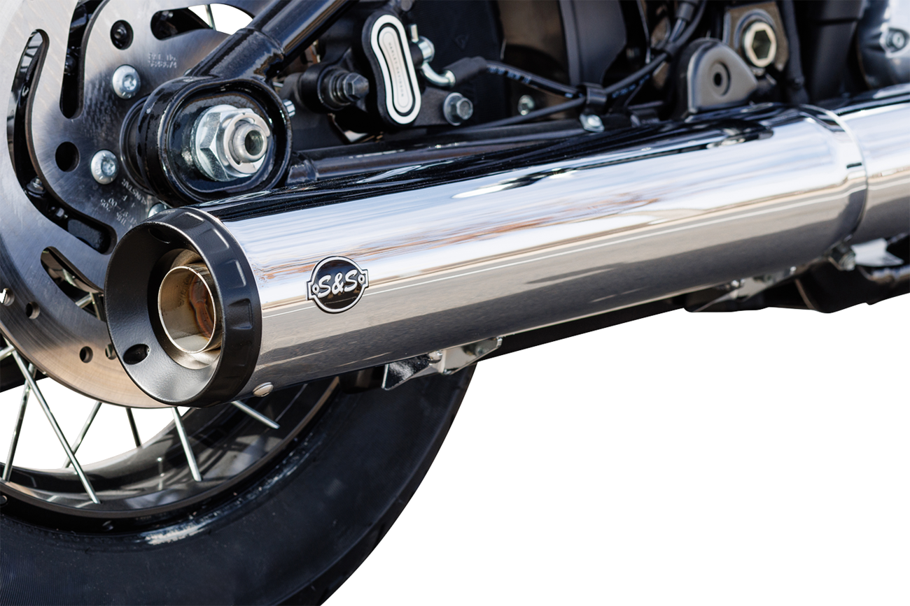 Grand National Slip-On Muffler - 50 State - 4" Chrome - M8 Softail [1801-1846] - Image 5