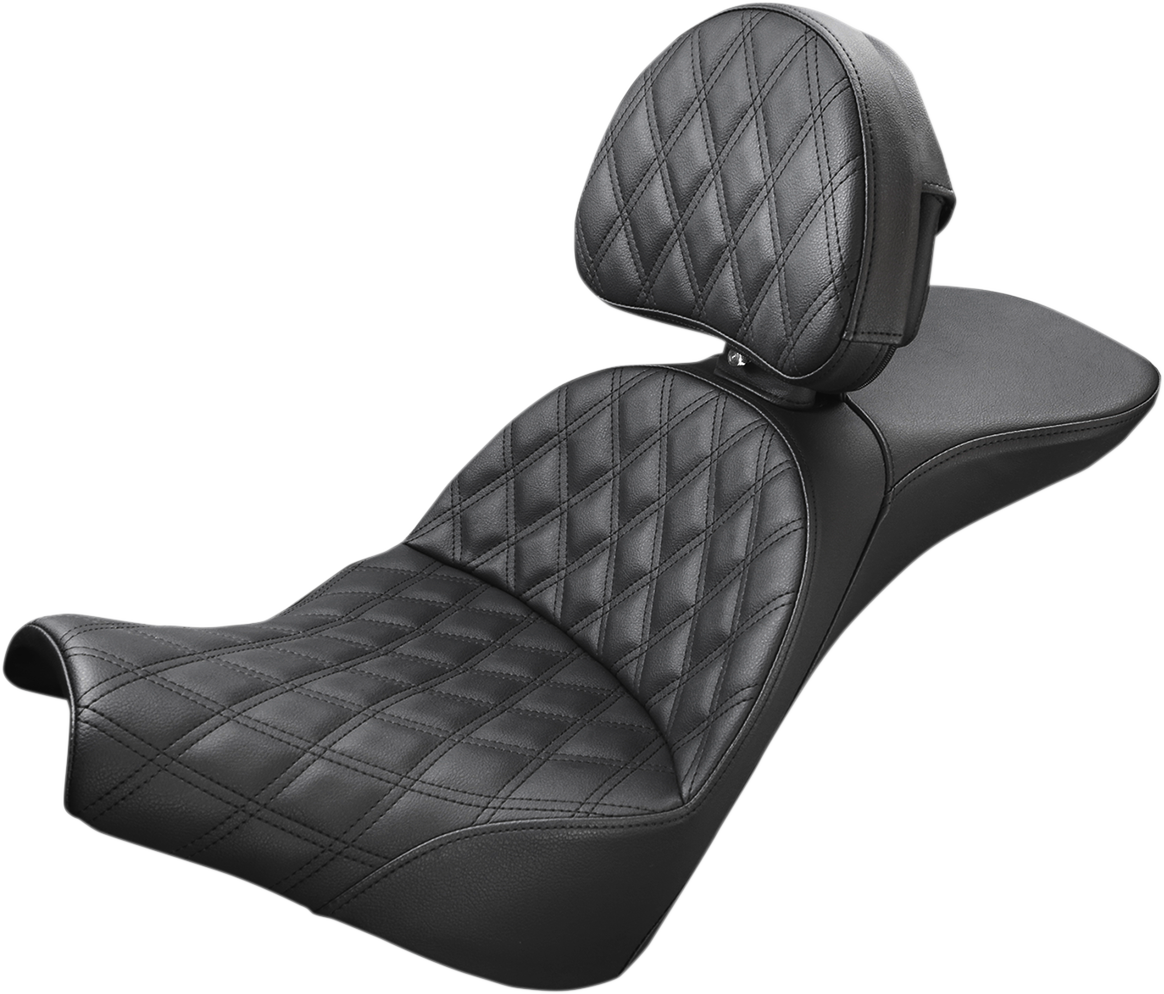 Explorer Lattice Stitch Seat - Explorer Seat - Lattice Stitched - Backrest - FXBB/FXST '18-'24 [0802-0954]