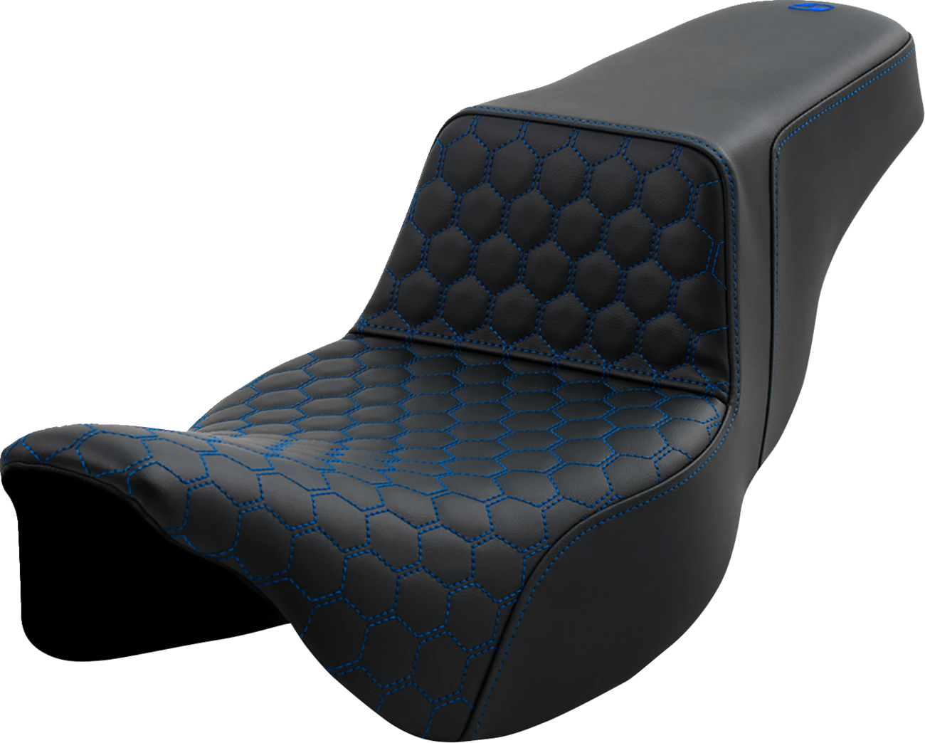 Honeycomb Step-Up Seat - Step-Up Seat - Honeycomb - Extended Reach - Blue Stitching - FL '08-'23 [0801-1562]