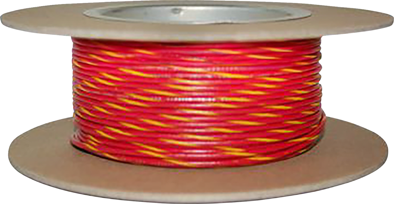 OEM Color Wire Spool - 100' Wire Spool - 20 Gauge - Red/Yellow [2120-1316]