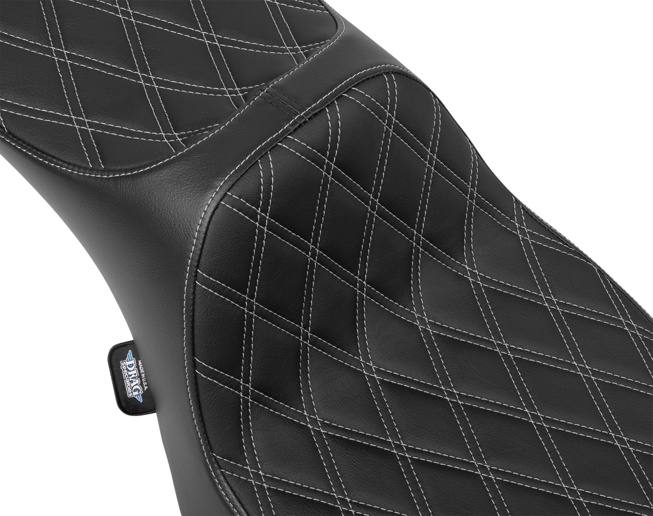 Extended Reach Predator III Seat - Double Diamond - Silver Stitching - Vinyl - FLH/FLT '23-'24 [0801-2035] - Image 2