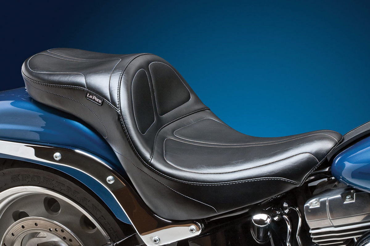 Maverick Daddy Long Legs Seat - Black - Stitched - FL/FX '06-'17 [0802-0547] - Image 3