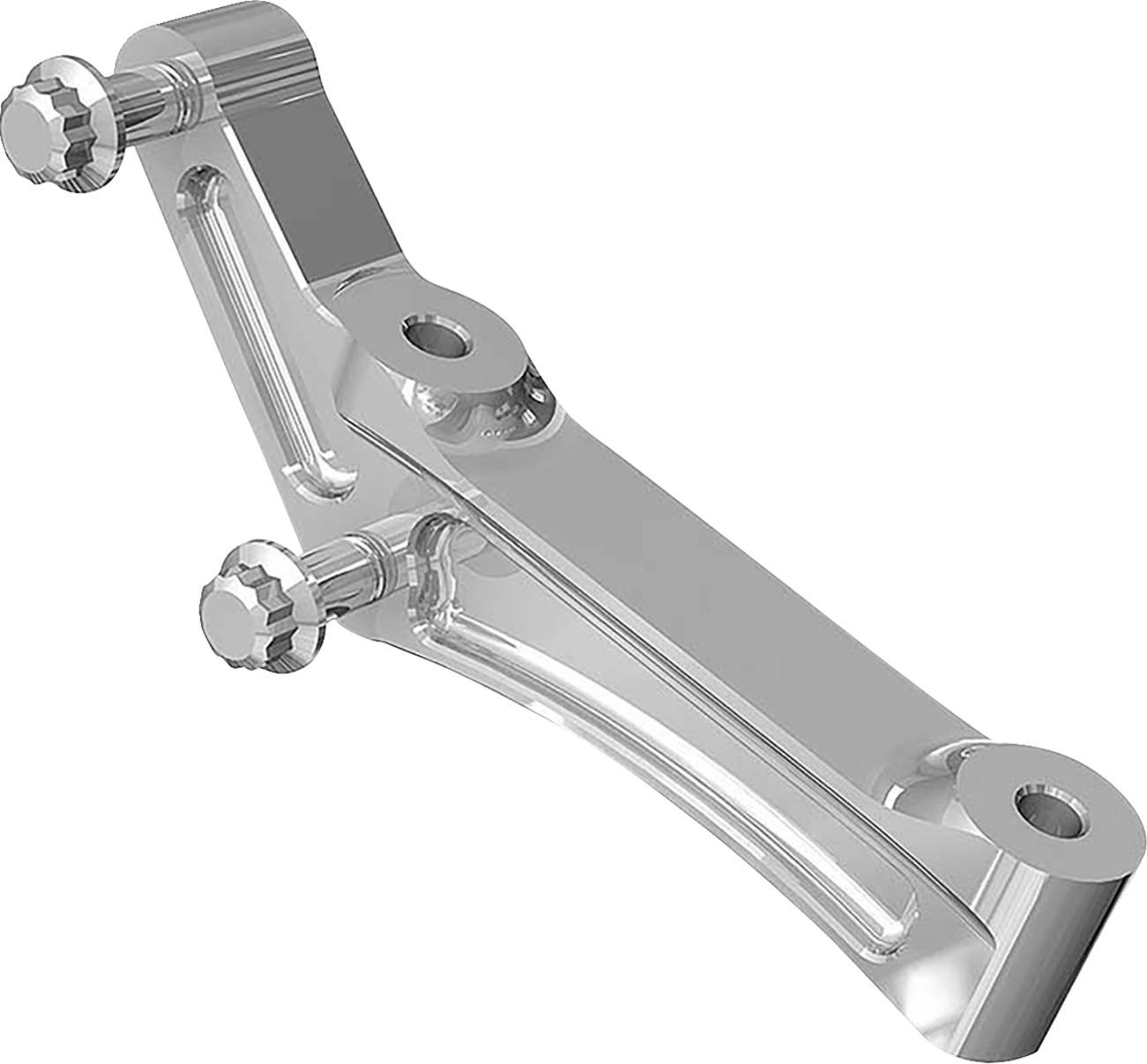 Radial Mount Front Brake Caliper Adapter Kit - Radial Caliper Mount Adapter Kit - Chrome [1701-0768]