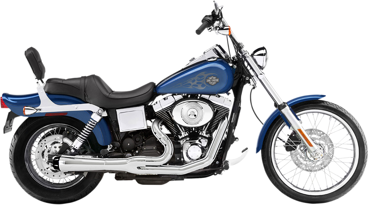 Road Rage 2:1 Exhaust System - 2:1 Exhaust - Chrome - Megaphone - Short - '91-'05 FXD [1800-1775]