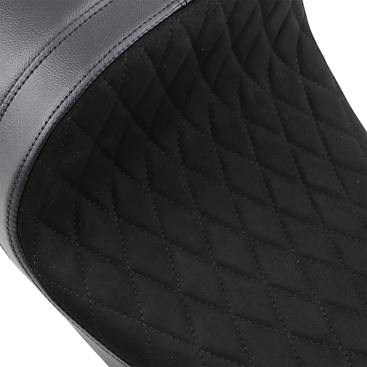 EZ-ON Mount Forward Low Solo Seat - Forward Low Solo Seat - Diamond - Faux Suede - FL '08-'23 [0801-1255] - Image 2
