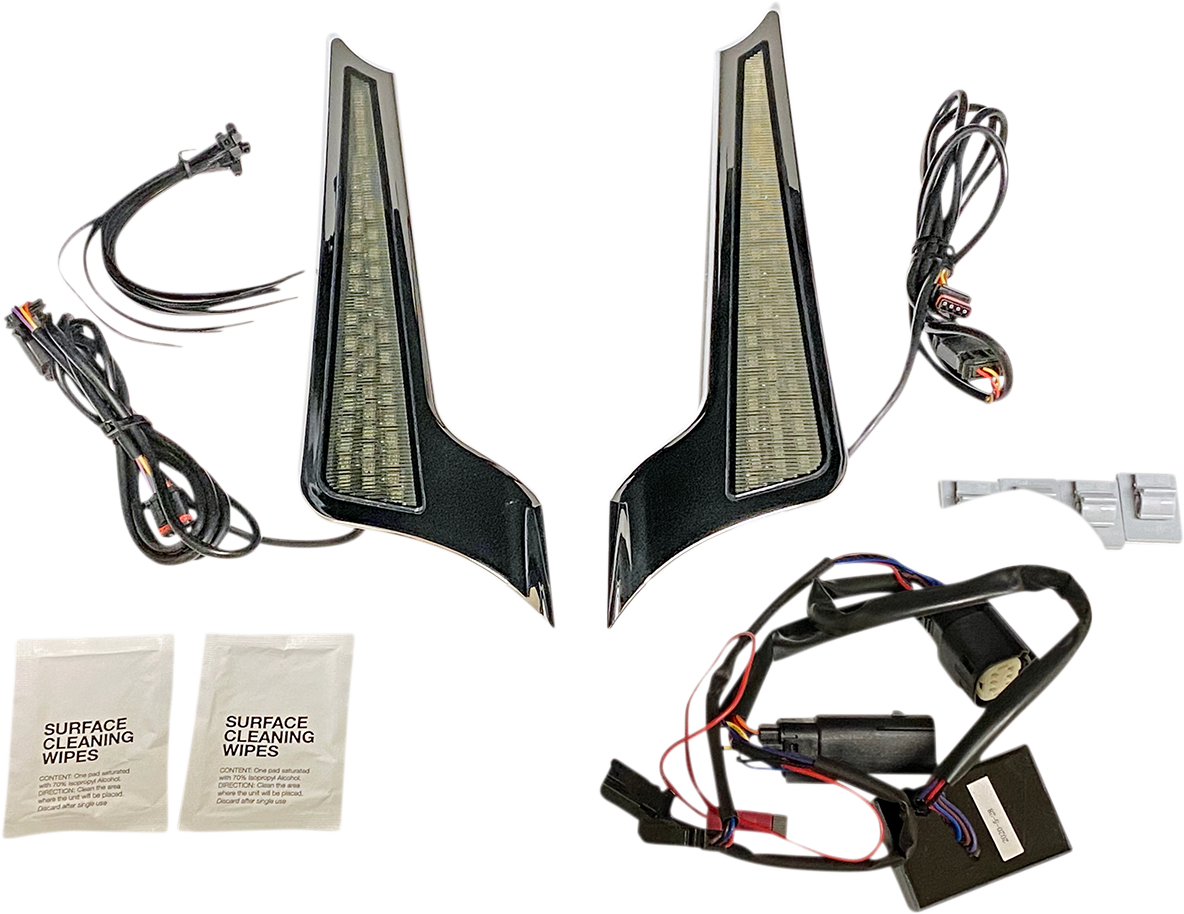 Dual Color Fascia LED Panel Lights - Panel Lights - Chrome - Smoke Lens [2040-2721]