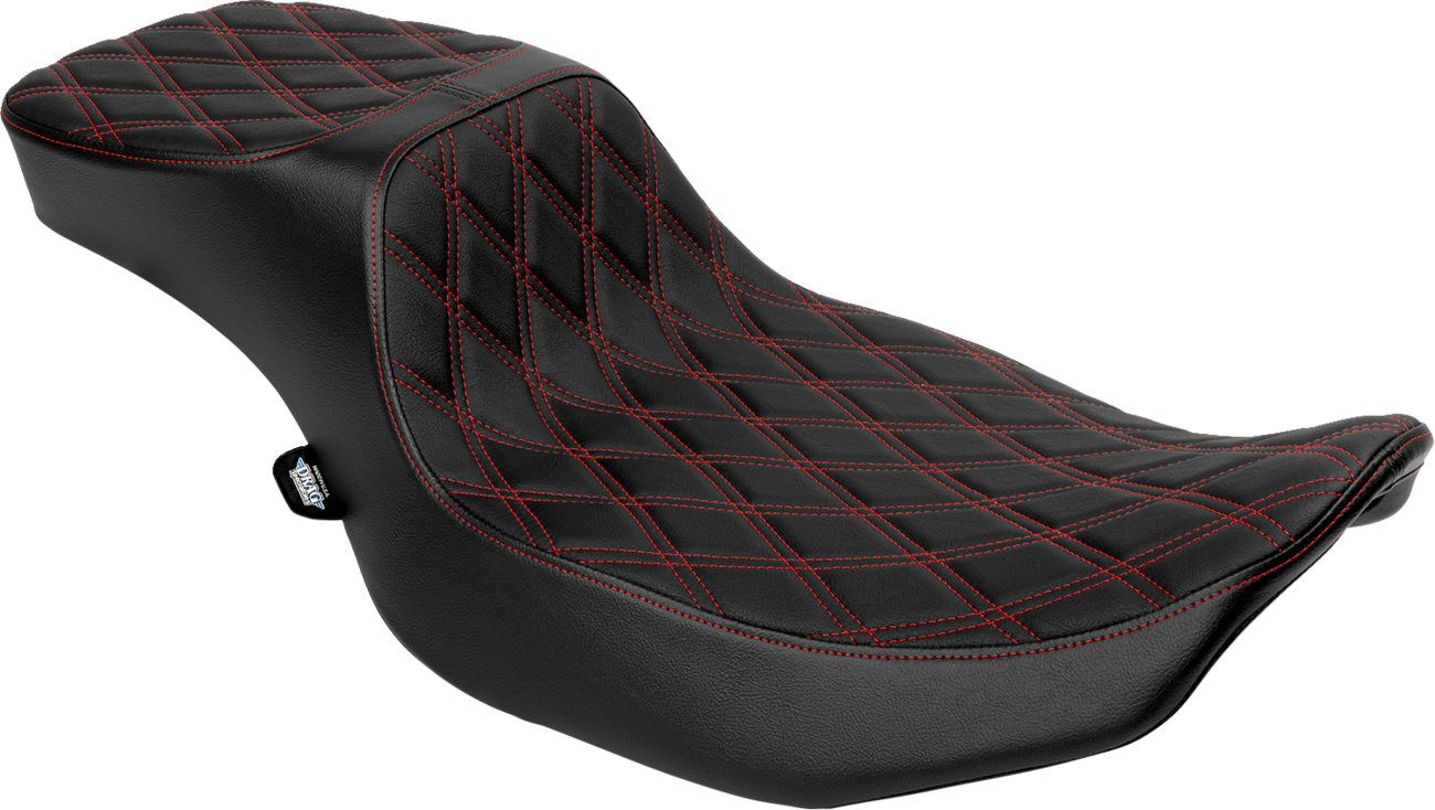 Performance Predator 2-Up Seat with Extended Reach - Performance Predator 2-Up Seat - Extended Reach - Vinyl - Red Double Diamond Stitch [0801-1943]