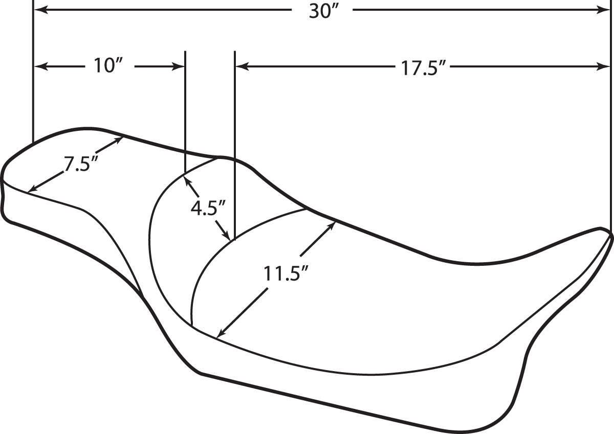 Extended Reach 2-Up Predator Seat - Extended Reach Predator Seat - Mild Stitched - FL '97-'07 [0801-1127] - Image 4