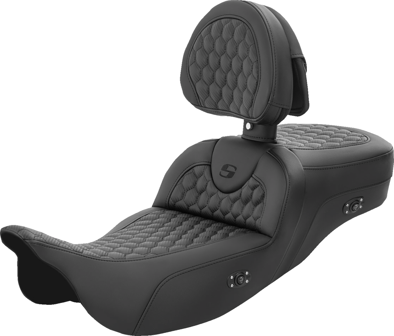 Honeycomb Roadsofa™ Seat - RoadSofa™ Seat - Honeycomb - with Backrest - Extended Reach - Heated - FL '08-'23 [0801-1560]