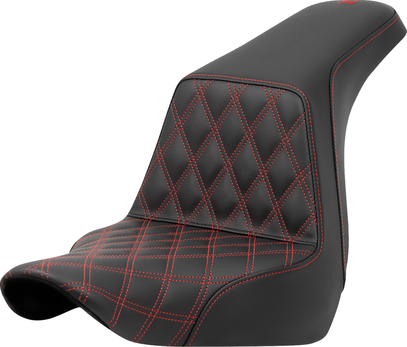 Lattice Stitch Step-Up Seat - Step-Up Seat - Front Lattice Stitch - Red Stitch - FXLR/FLSB '18-'24 [0802-1573]