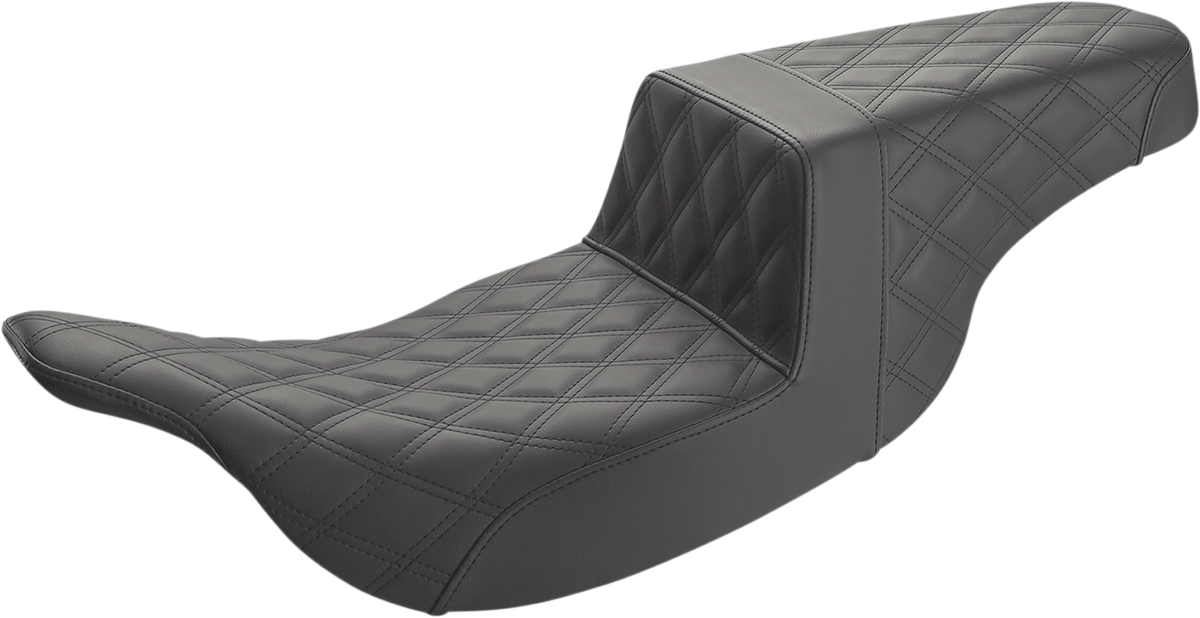Step-Up Seat — Full Lattice Stitch - Step-Up Seat - Full Lattice Stitch - Black [0801-1348]