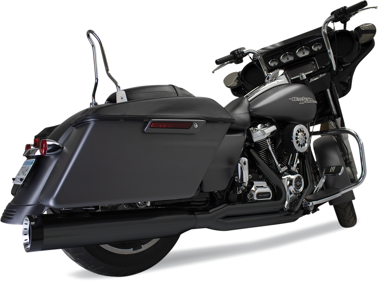 2-into-1 Outlaw Exhaust System - Black - No End Cap Included [1800-2515]