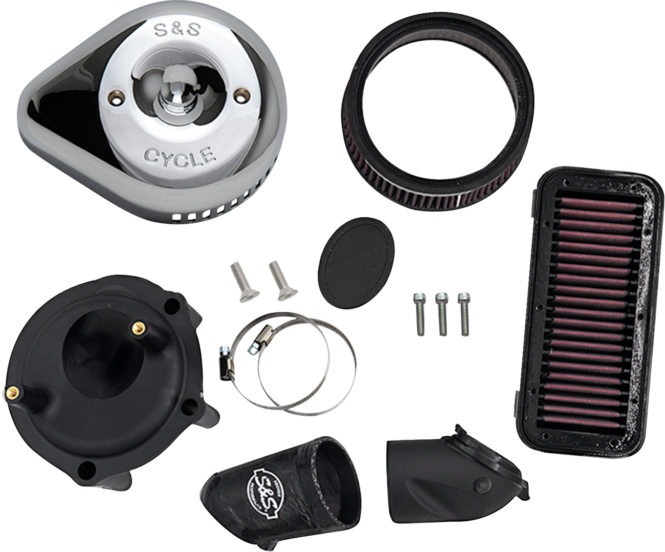 Stealth Air Cleaner Kit with Cover - Chrome - Indian [1010-3408]