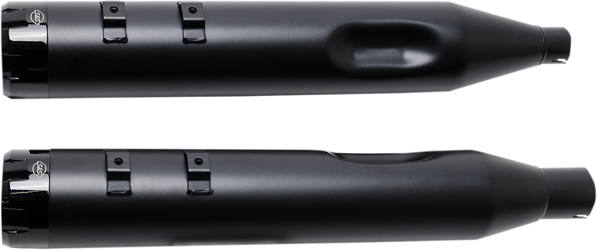 4-1/2" MK45 Performance Mufflers — Thruster - 4-1/2" MK45 Performance Mufflers - Black Thruster [1801-1077] - Image 2