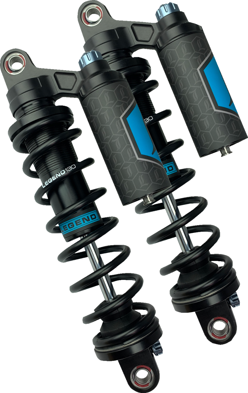 Legend REVO ARC Piggyback Coil Suspension for FXD Models - REVO ARC Piggyback Shocks - 13" - Heavy Duty - Black - '99-'17 Dyna [1310-1891] - Image 5