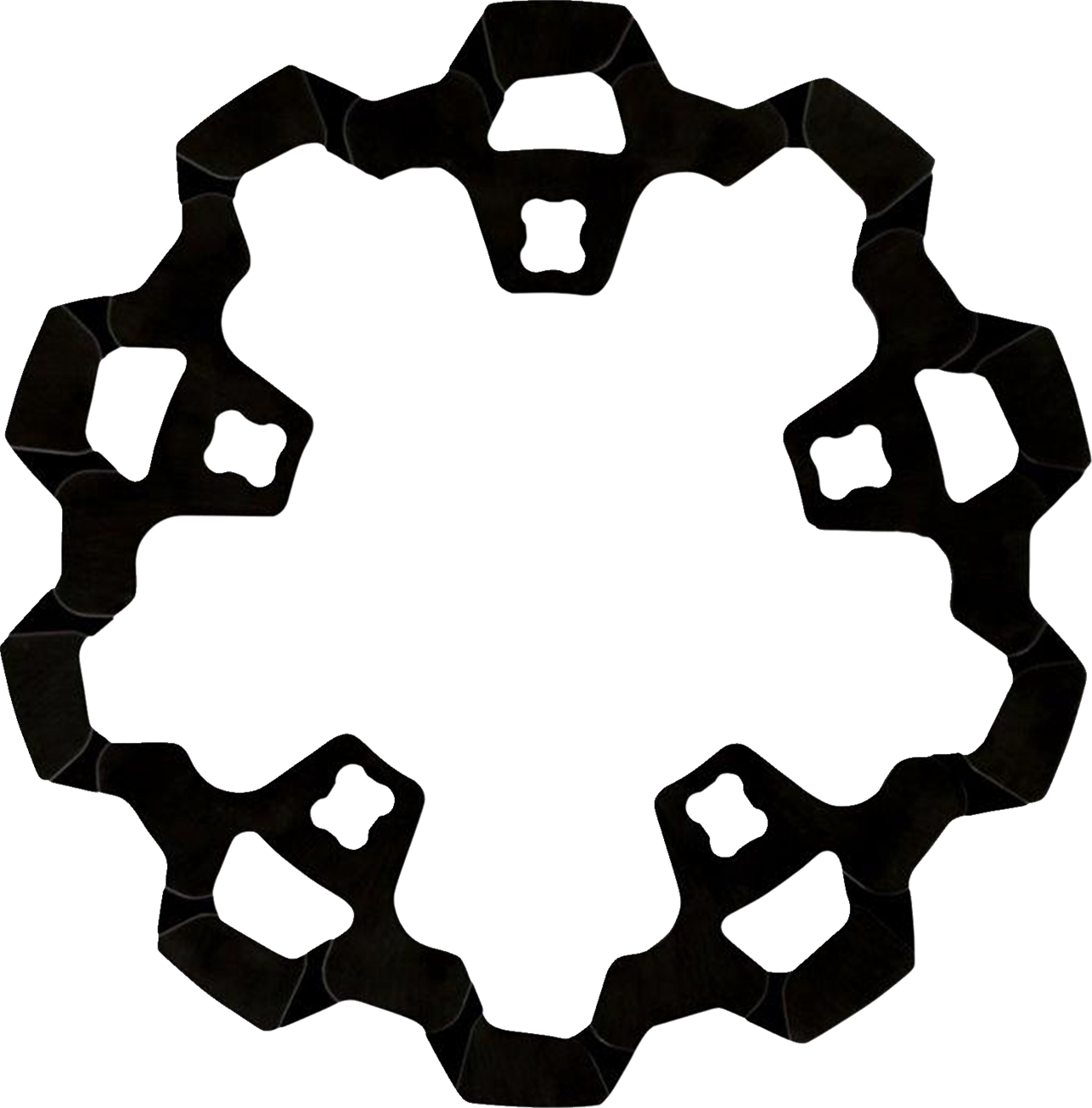 Front Brake Rotor - Rotor with Gas Slots - Prodigy/Enforcer - Black - 11.8" [1710-4489]