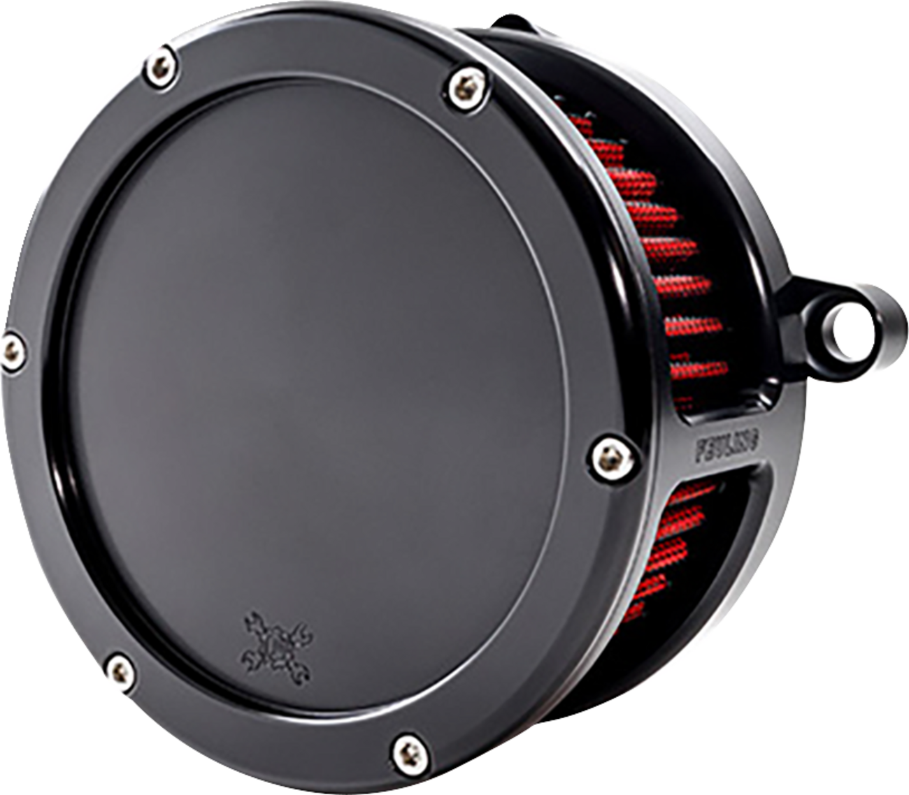 BA Air Cleaner Kit - Black with Red Filter - M8 [1010-3321]